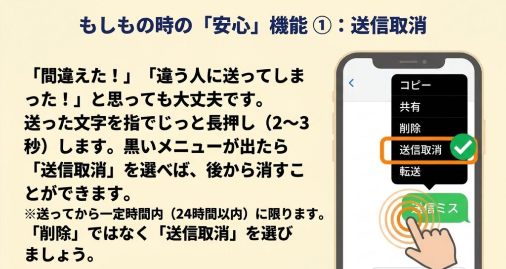 LINEの送信取消のやり方